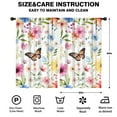 thumbnail image 2 of Blackout Kids Curtains,Pioneer Flower and Butterfly Childrens Insulated Curtains Set Of 2,Bedroom Essentials,Toddler Room Decor 52x84in(132x213cm), 2 of 4