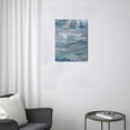 thumbnail image 3 of Abstract Blue Ocean Sunrise & Sunset - 12x16 inch Canvas Print, A Fresh Addition to Bathroom Wall and Coastal Décor, 3 of 7