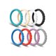thumbnail image 1 of Anillo de bodas de silicona para mujer, alianzas de boda de caucho trenzado apilable fino, no tóxico, seguro para la piel, 8 unidades JAMW Sencillez, 1 of 5
