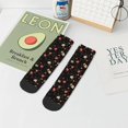 thumbnail image 7 of Pofeuu Red White Flowers Print 30cm Socks, Adult Running Hiking Socks for Youth and Adult, 7 of 7