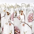 thumbnail image 3 of Home Soft Things Floral Embroidery Valance, 1 Piece, Spring Flower Burgundy, 19 x 60 Inches, 3 of 5