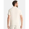 thumbnail image 3 of George Men's & Big Men's Double Knit Polo Shirt with Short Sleeves, Sizes S-3XL, 3 of 5