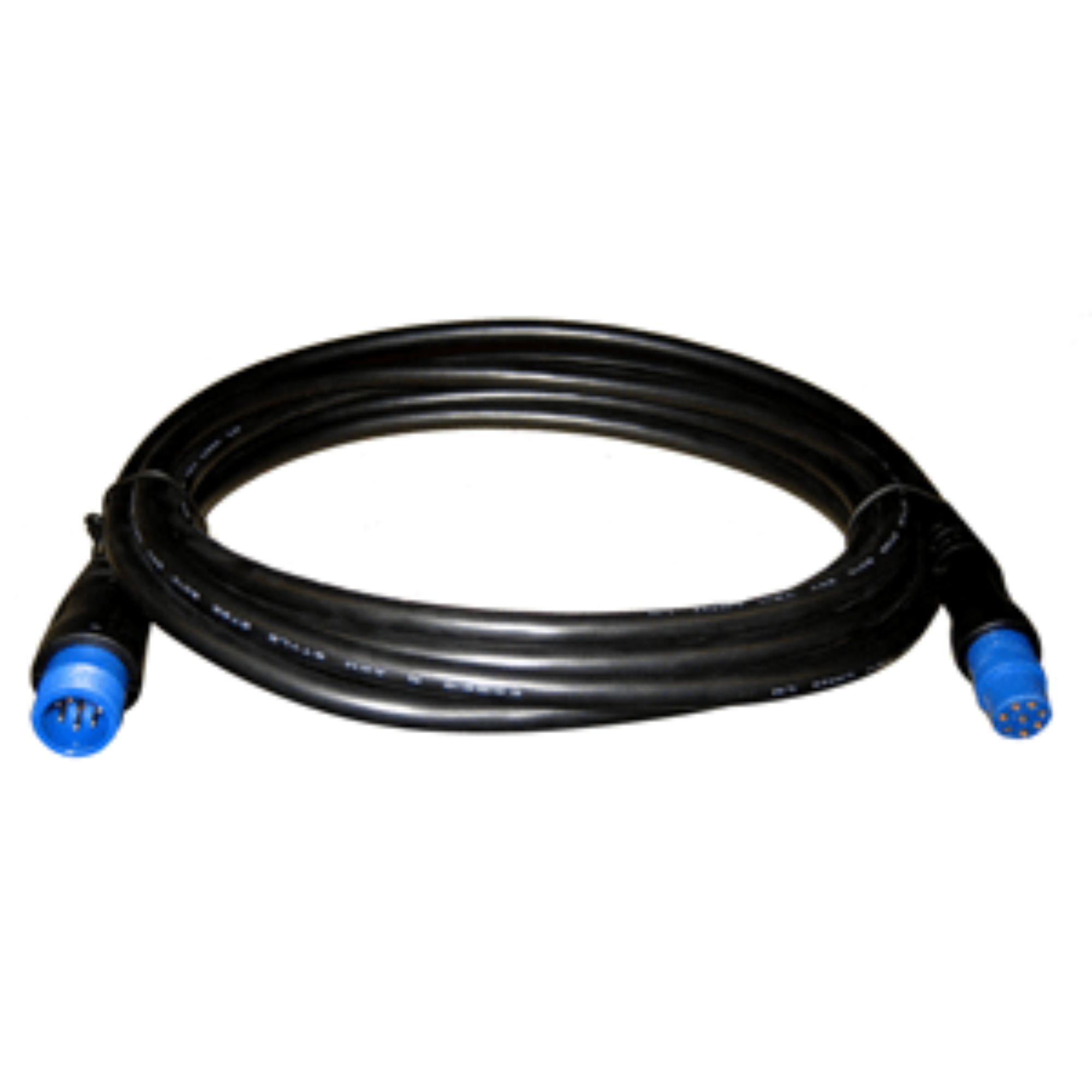 7" Black and Blue 8Pin Transducer Extension Cable 10ft