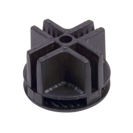 7 Way Plastic Connector - Econoco 4-Way Plastic Grid Panel Connector, Black (Pack of 100)