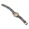 thumbnail image 4 of Montre Bohème, Bracelet en Cuir PU Style Boho Montre Multicolore pour Fête Rouge,Bleu, 4 of 8
