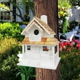 thumbnail image 2 of Home Bazaar Backyard Bird Cottage - WhiteBird House, 2 of 5