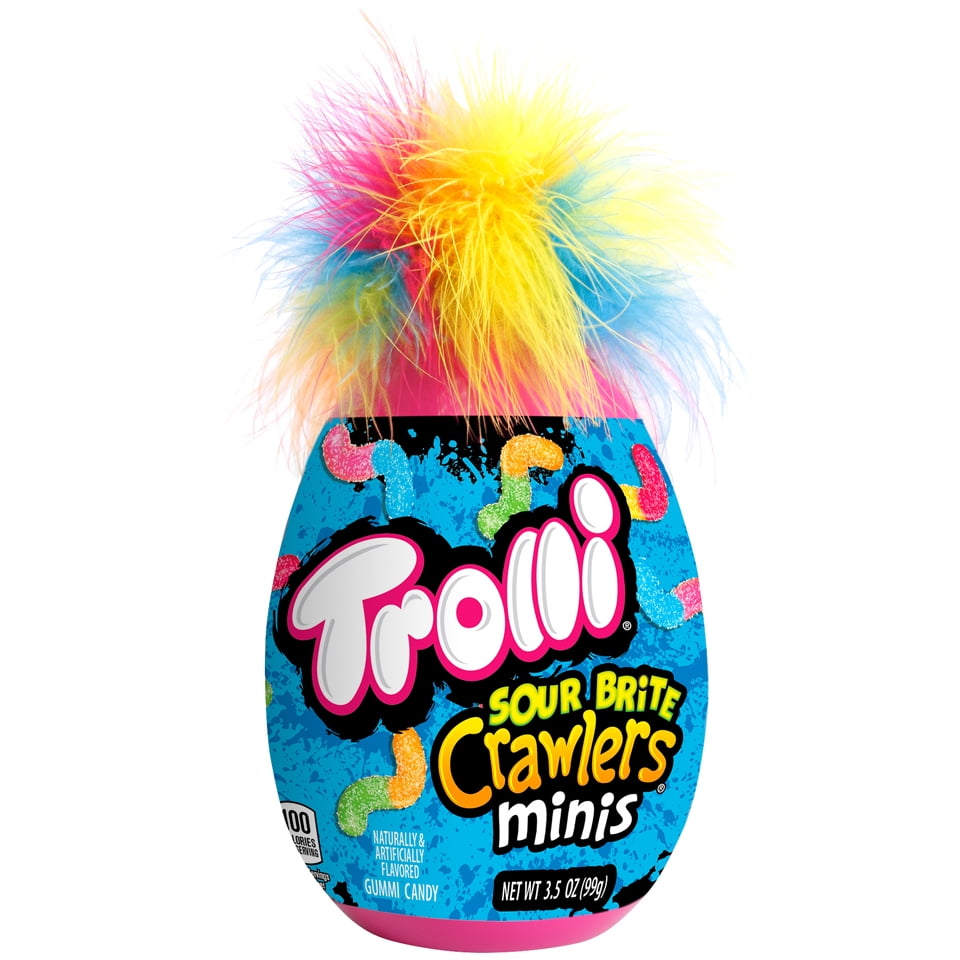 Trolli Sour Brite Crawlers Minis Gummi Easter Candy Egg, 3.5 Oz