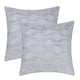 thumbnail image 2 of Funda de almohada decorativa de 2 piezas de terciopelo suave REGALWOVEN para dormitorio y sala de estar Gris-1 18" x 18", 2 of 6