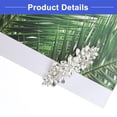 thumbnail image 5 of Vocoste Rhinestone Hair Clips Flower Hair Barrettes French Hairpin for Girls Silver Tone, 5 of 5