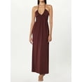 thumbnail image 3 of Niusricy Women Sexy Elegant Evening Party Dress Ladies Sleeveless Long Flowy Dress V-Neck A-line Dress Low Cut Halter Beach Dress High Waist Solid Basmmer Fashion Casual Clothes for Vacation, 3 of 6