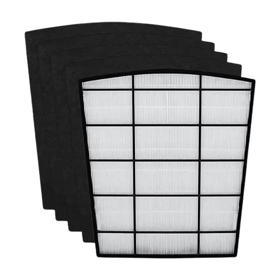 Nispira HP800 Replacement Filter for Hunter HP800 Multi-Room Large Console Air Purifier Series (1) True HEPA (4) Activated Carbon Pre Filter