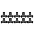 thumbnail image 4 of PVC Corner Connector, Impact Resistant 3 Way Pipe Fittings 10PCS High Gloss Finish Easy To Connect Multifunctional  For Indoor And Outdoor Use Black, 4 of 8