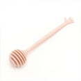 thumbnail image 3 of Billuyoard Agitador de miel de mano Dispensador de mango largo Mezclador de cazo Bebidas de fiesta Batido Stick Cocina Café Accesorios Rosa Cocina y Comedor Rosado, 3 of 6