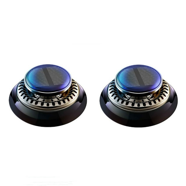 Interior Car Lights Solar Aromatherapy Rotation, 2PC Car Diffuser Lasting Aroma Gift for Home Office Bedroom, Car Decorations Interior
