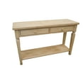 thumbnail image 4 of BingLTD - RECON SOFA TABLE  SOLID WOOD WITH DRAWERS  – UNFINISHED (DK3002-RW-UNF), 4 of 6