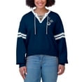 thumbnail image 4 of Women's WEAR by Erin Andrews Navy Dallas Cowboys Lace-Up Pullover Sweatshirt, 4 of 4