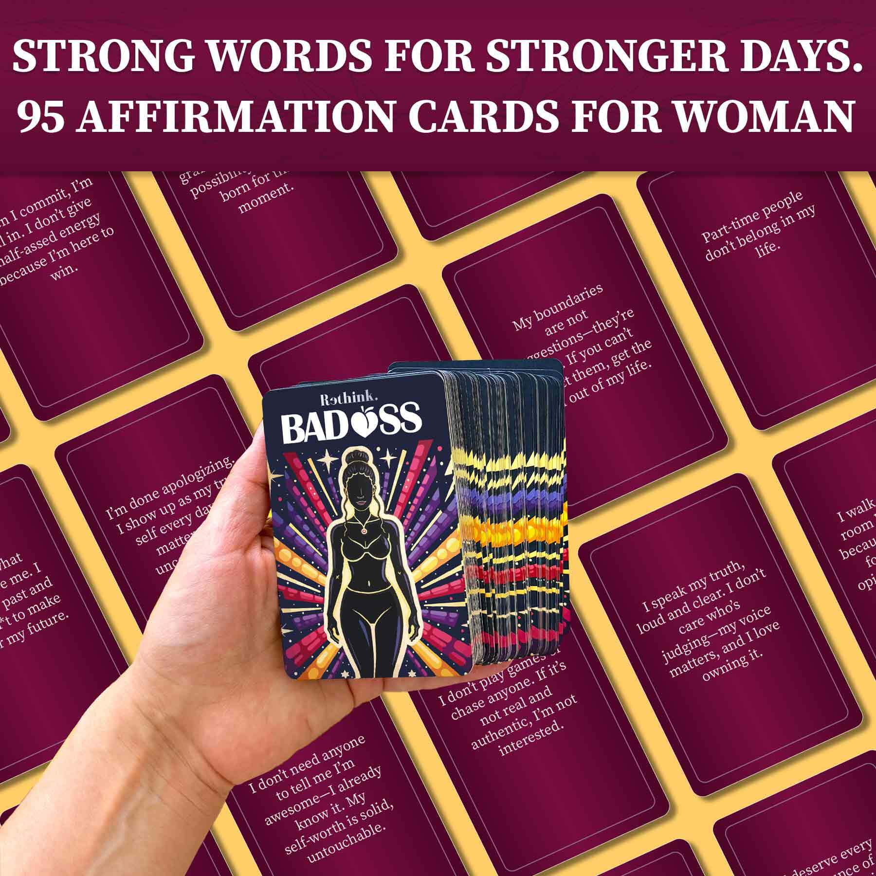 QUOKKA Affirmation Cards for Women - Daily Motivational Messages