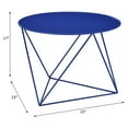 thumbnail image 6 of ACME Epidia Round Accent Table in Blue, 6 of 6