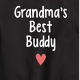 thumbnail image 3 of Instant Message - Grandma Heart Best Buddy - Toddler & Youth Crewneck Fleece Sweatshirt, 3 of 6