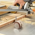 thumbnail image 4 of BEADCEST 4pcs Small Side Mount Caster Wheels Rubber Beige Enhanced Mobility for Parents, 4 of 8