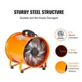 thumbnail image 2 of SKYSHALO Compact Air Mover, 12" Robust Tube Fan with 16.4ft Flexible Duct, 585W Powerful Garage Ventilation Fan 3198CFM, Efficient Dust and Fume Extractor for Home/Industrial Use, 2 of 9