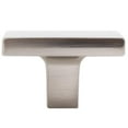 thumbnail image 3 of Contemporary Square Cabinet Knob, 1-1/2 Inches, Zinc Base Material, Satin Nickel by Stone Harbor Hardware, 3 of 4