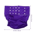 thumbnail image 2 of OULII Diaper 1Pc Purple PUL Fabric Waterproof Breathable For Elderly And Adults, 2 of 8