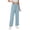 Light Blue, variant on Wide Leg Corduroy Pants Women High Waisted Button Straight Pants Casual Elastic Fall Trousers Vintage Warm Clothes