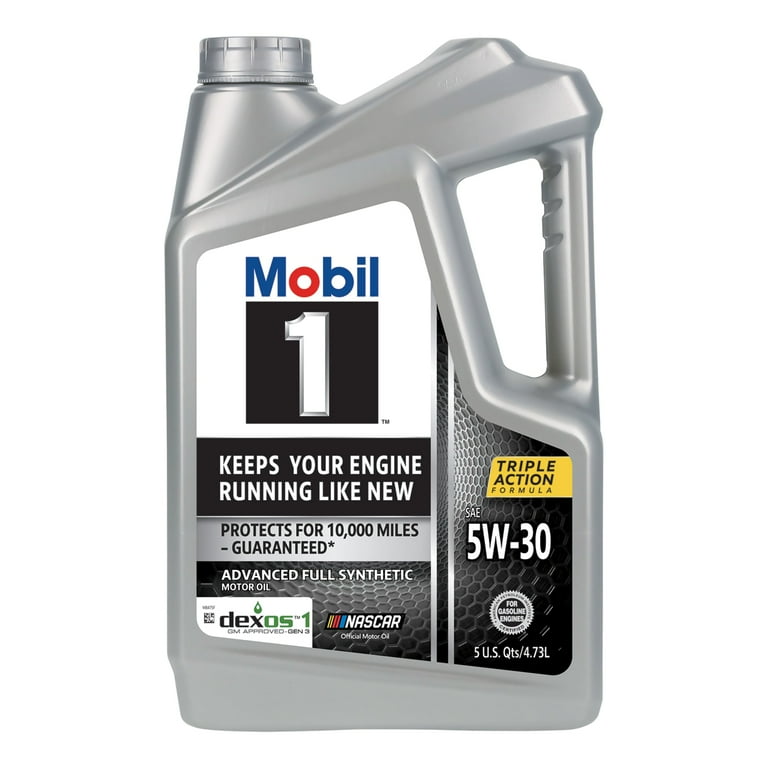 モービル1　Mobil 1　5W-30 　5L Mobil 1 Advanced Full Synthetic 5W-30 Motor Oil, Triple Action