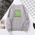 thumbnail image 2 of RKSTN Chandails pour Femmes Mode Manches Longues Mignon Grenouille Imprimée Chandail Ample Col Rond Blouse Hauts, 2 of 6