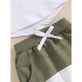 thumbnail image 6 of vera natura Toddler Boys Shorts Sets Short Sleeve Hooded Tops and Drawstring Contrast Color Shorts Sets, 6 of 8