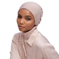 thumbnail image 6 of Soft Hijab Islamic Windproof Bonnet Muslim Cap Women Hat Head Wrap Turban WHITE, 6 of 7
