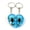 Blue, variant on SK2294 Gold Scorpion Double Heart Key Chain, Purple