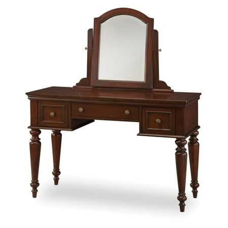 Home Styles Lafayette Vanity Table Mirror And Bench Cherry