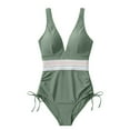 thumbnail image 4 of Ailaofu Women's Backless Cutout Solid Color One-Piece Swimsuit, 4 of 4