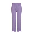 thumbnail image 3 of Purple Sweatpants Women Pants Cotton Casual Home Female, 3 of 6