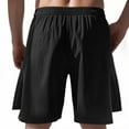 thumbnail image 6 of BLCHUNen Mens Summer Beach Shorts Drawstring Elastic Side Zipper Casual Shorts with Pockets, 6 of 9
