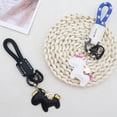 thumbnail image 3 of AOOOWER Elegant Leather Keychain Horse Keyring Car Key Chain Pendant for Men and Women, 3 of 21