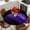 Purple, variant on Purple Fruit Round Tablecloth, Fitted Table Cover with Elastic for 55"-60" Round Tables, Modern Minimalist Decor Black Background Table Cloth Outdoor Indoor Dinning Party Waterproof Tablecloths