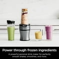 thumbnail image 2 of BN301 Nutri-Blender Plus Compact Personal Blender, 900-Peak-Watt Motor, Frozen Drinks, Smoothies, Sauces & More, (3) 20 oz. To-Go Cups, (2) Spout-Lids (1) Storage-Lid, Dishwasher Safe, Silver, 2 of 10