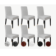 thumbnail image 1 of 6pcs Funda Elástica Protectora De Silla Comedor Color gris, 1 of 4