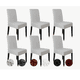thumbnail image 1 of 6pcs Funda Elástica Protectora De Silla Comedor Color gris, 1 of 4