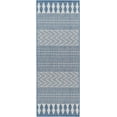 thumbnail image 5 of Hauteloom Asif Living Room, Bedroom Patio Outdoor Area Rug - Bohemian, Transitional - Silver, Royal Denim, Slate - 5'3" x 7', 5 of 6