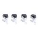 thumbnail image 1 of Paquete de 4 tapones selladores para botellas de vino, corcho para vino espumoso, tapón de champán, corcho de acero inoxidable para botellas de champán, color plateado, 1 of 8