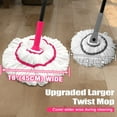 thumbnail image 3 of NEWE Self Wringing Twist Mop 55 inches Long Handle Rose Red, 3 of 7
