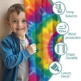 thumbnail image 3 of Blackout Kids Curtains,Yellow Tie Dye Spiral Pattern Childrens Insulated Curtains Set Of 2,Bedroom Essentials,Toddler Room Decor 52"x84", 3 of 5