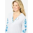 thumbnail image 4 of Woman Within Plus Size Embroidered Hoodie Sweatshirt, 4 of 6
