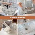 thumbnail image 3 of SHINYPASING Transparent Plastic Washbasin Sturdy Salon and Home Face Cleansing Basin, 3 of 8