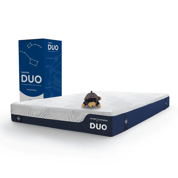 Colchón Spring Air Individual Duo | Tecnología Hybrid Tech con Resortes Independientes | Sleep Fitness | Firmeza Media | Funda Air Cover Hipoalergénica | 100 Noches de Prueba | 25 cm Altura