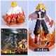 thumbnail image 2 of Estatua de personaje de Demon Slayer Kyojuro Rengoku Kimetsu no Yaiba The Movie: Mugen Train para colección y regalos de fans del anime., 2 of 5